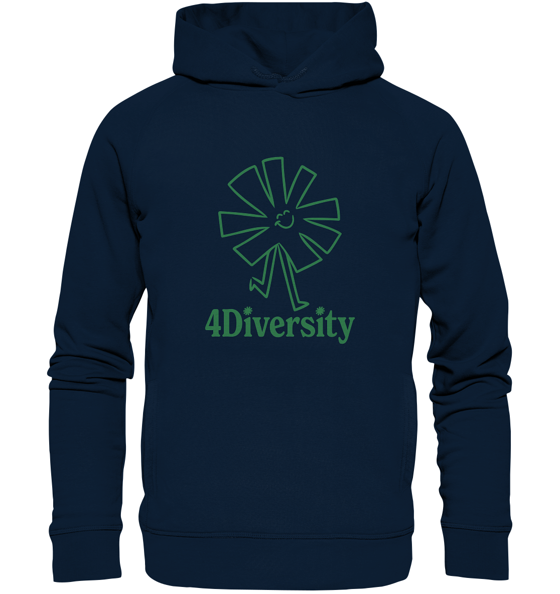 4 Diversity - Unity in Diversity - Organic Fashion Hoodie