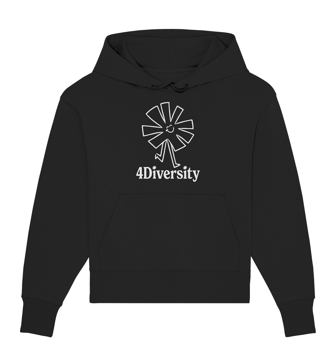 4 Diversity - Unity in Diversity - Organic Oversize Hoodie